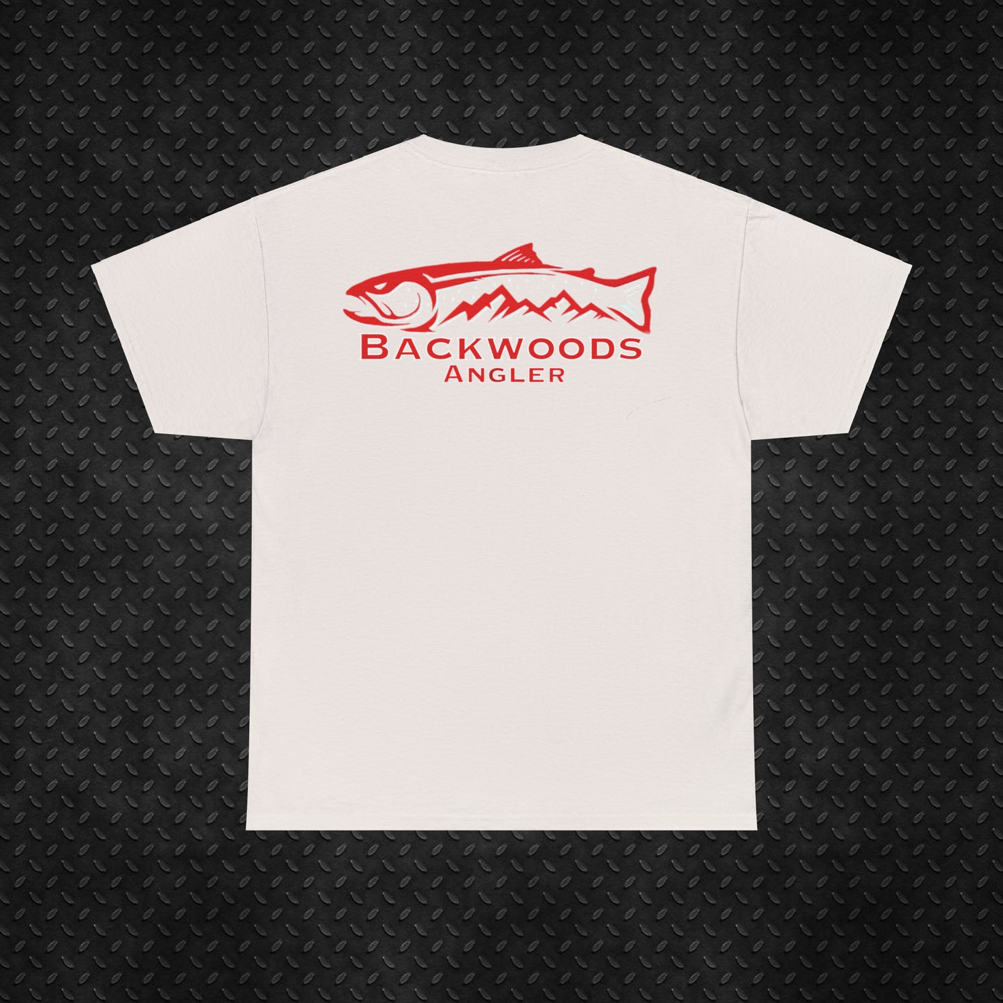 Heavy Cotton Tee Backwoods Angler.