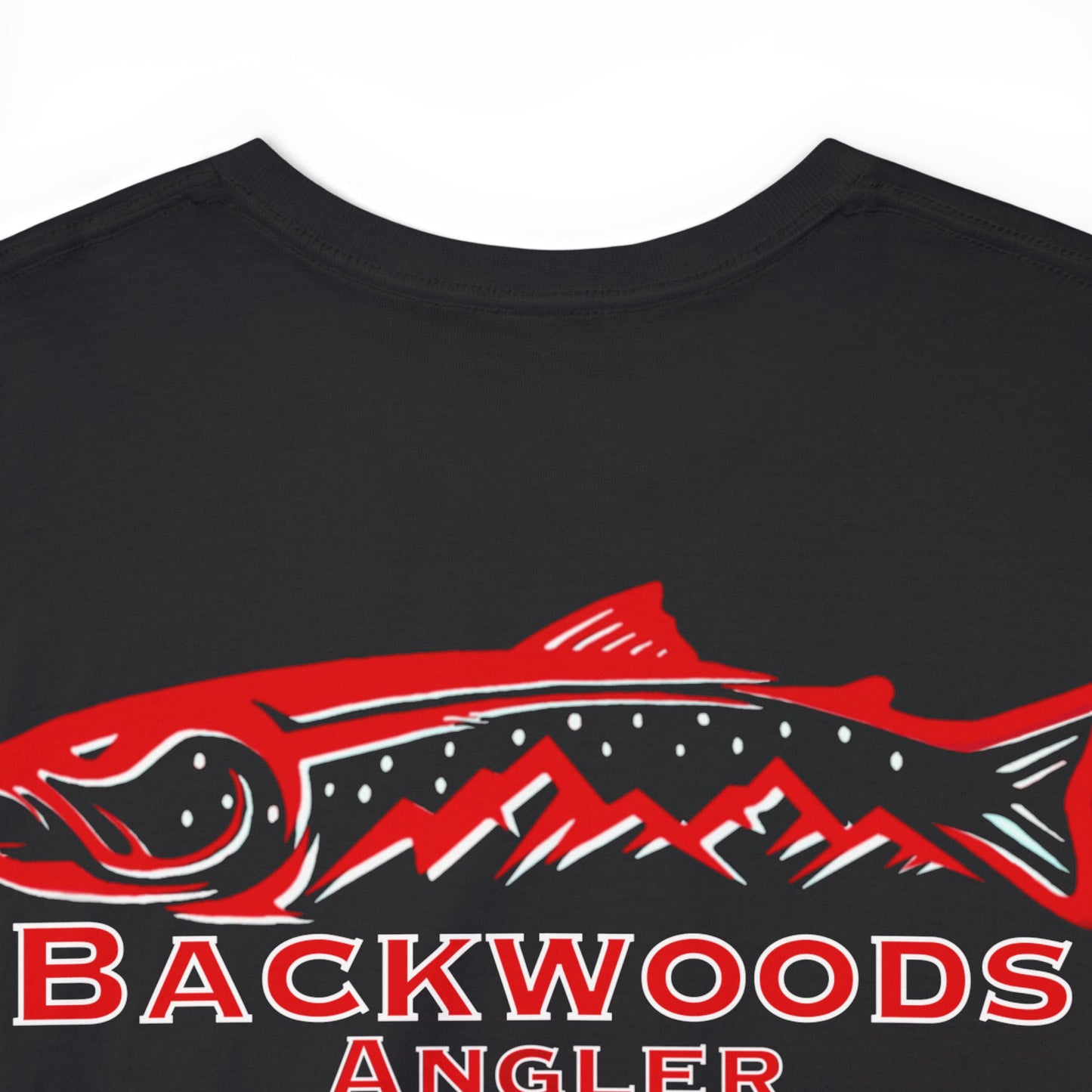 Heavy Cotton Tee Backwoods Angler.