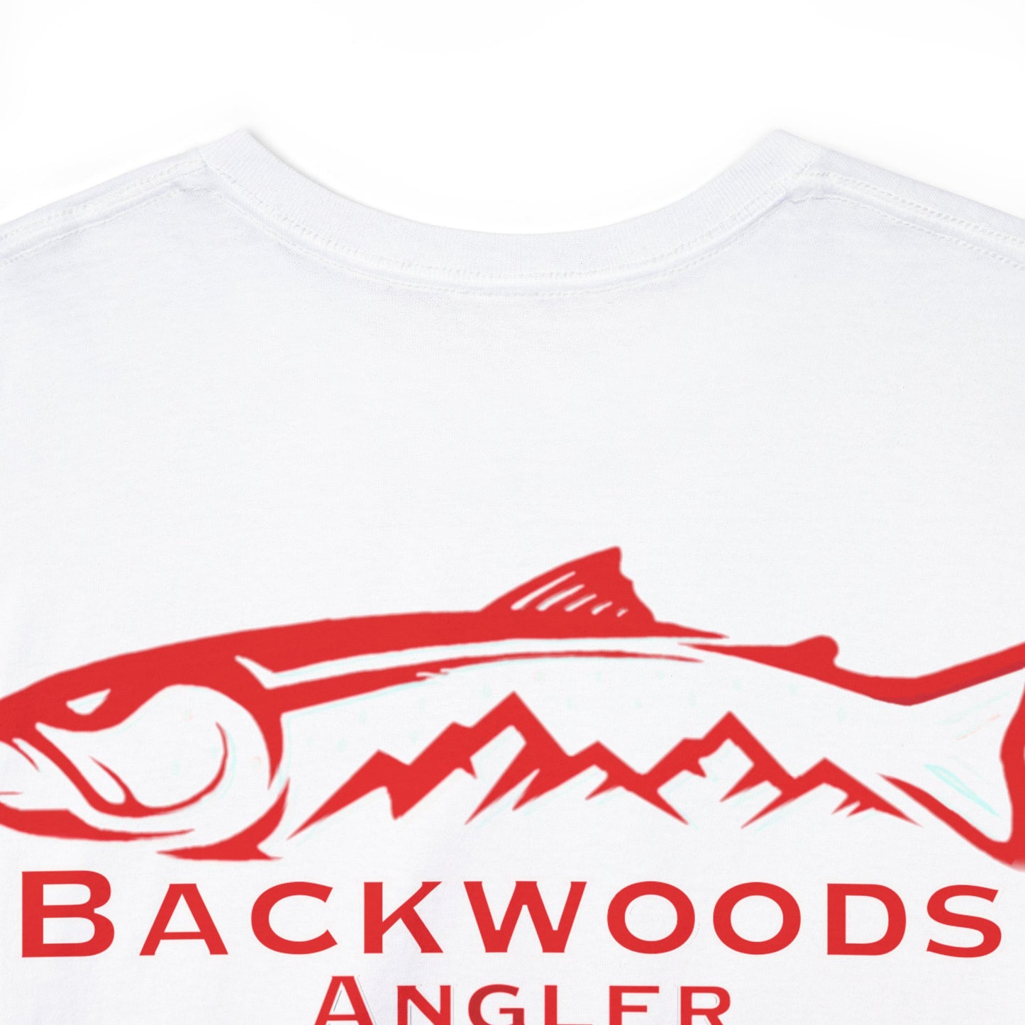 Heavy Cotton Tee Backwoods Angler.