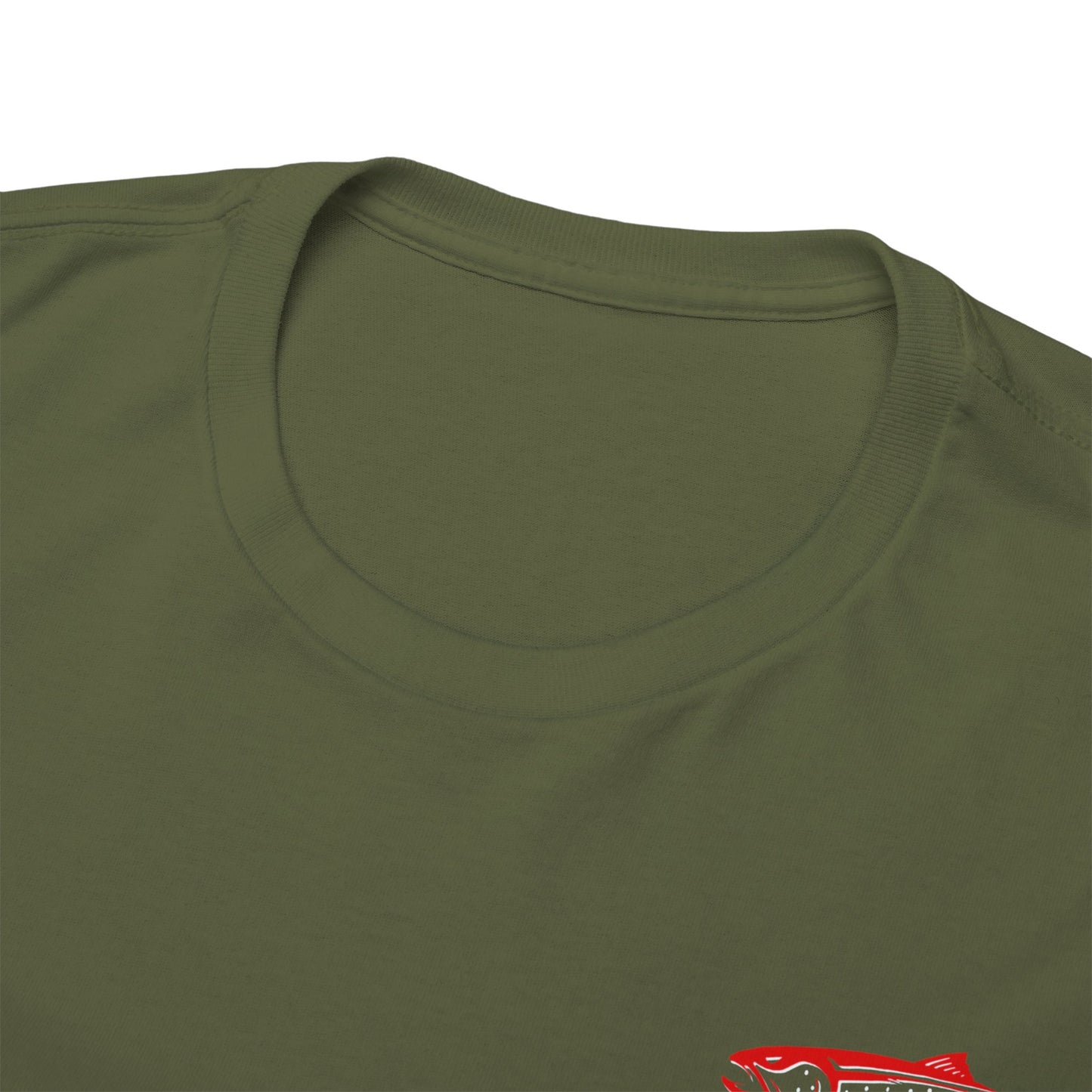 Heavy Cotton Tee Backwoods Angler.