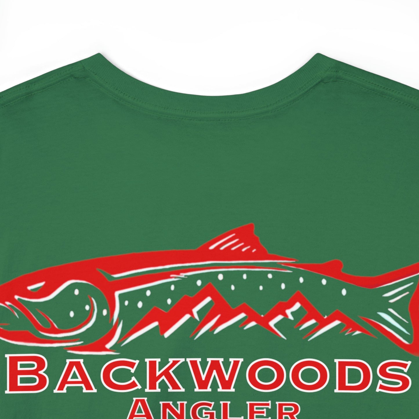 Heavy Cotton Tee Backwoods Angler.