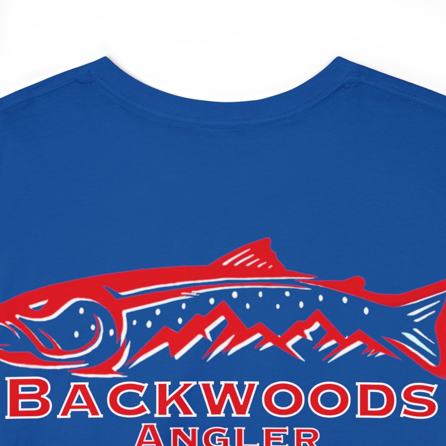 Heavy Cotton Tee Backwoods Angler.