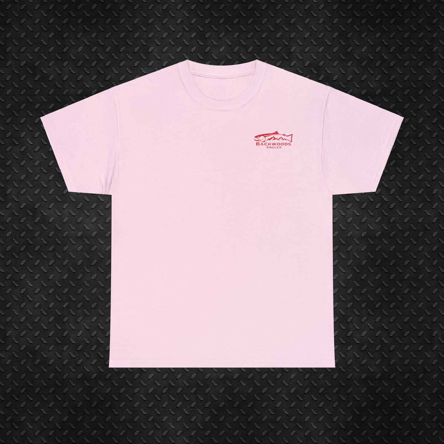 Heavy Cotton Tee Backwoods Angler.