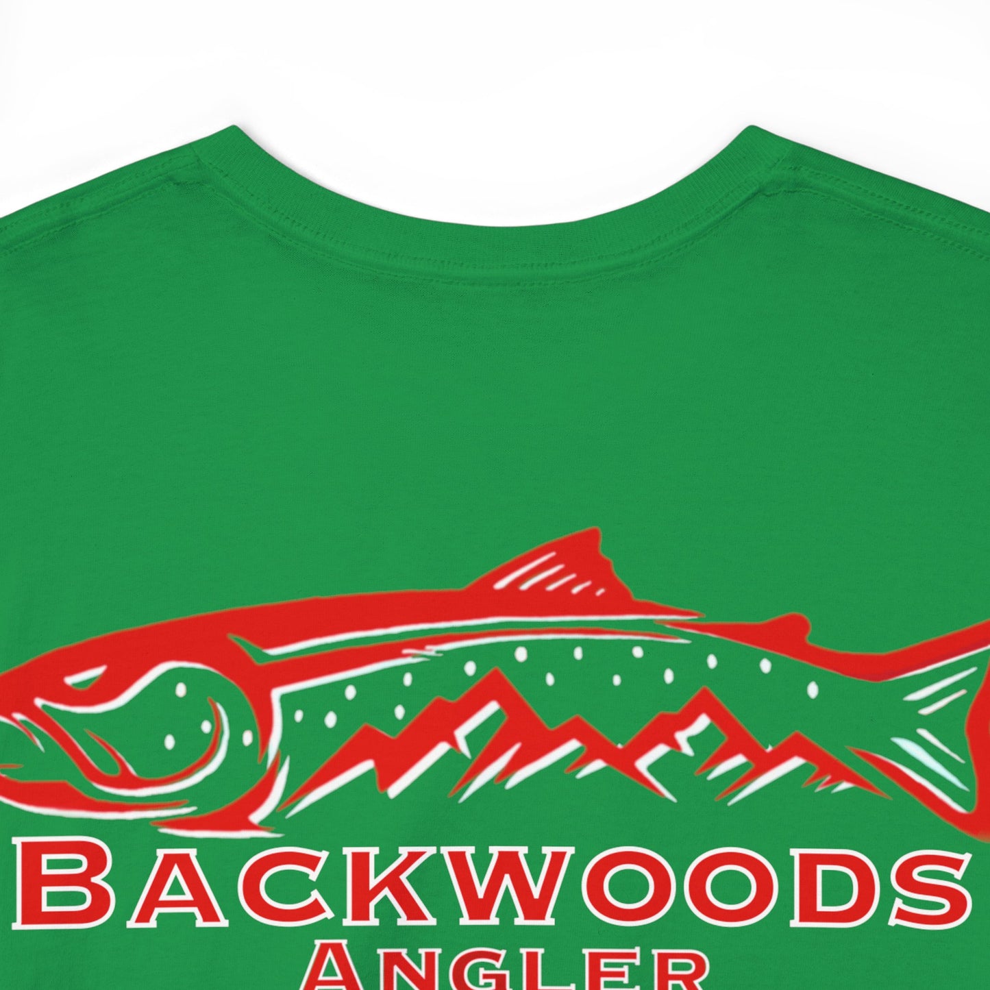 Heavy Cotton Tee Backwoods Angler.