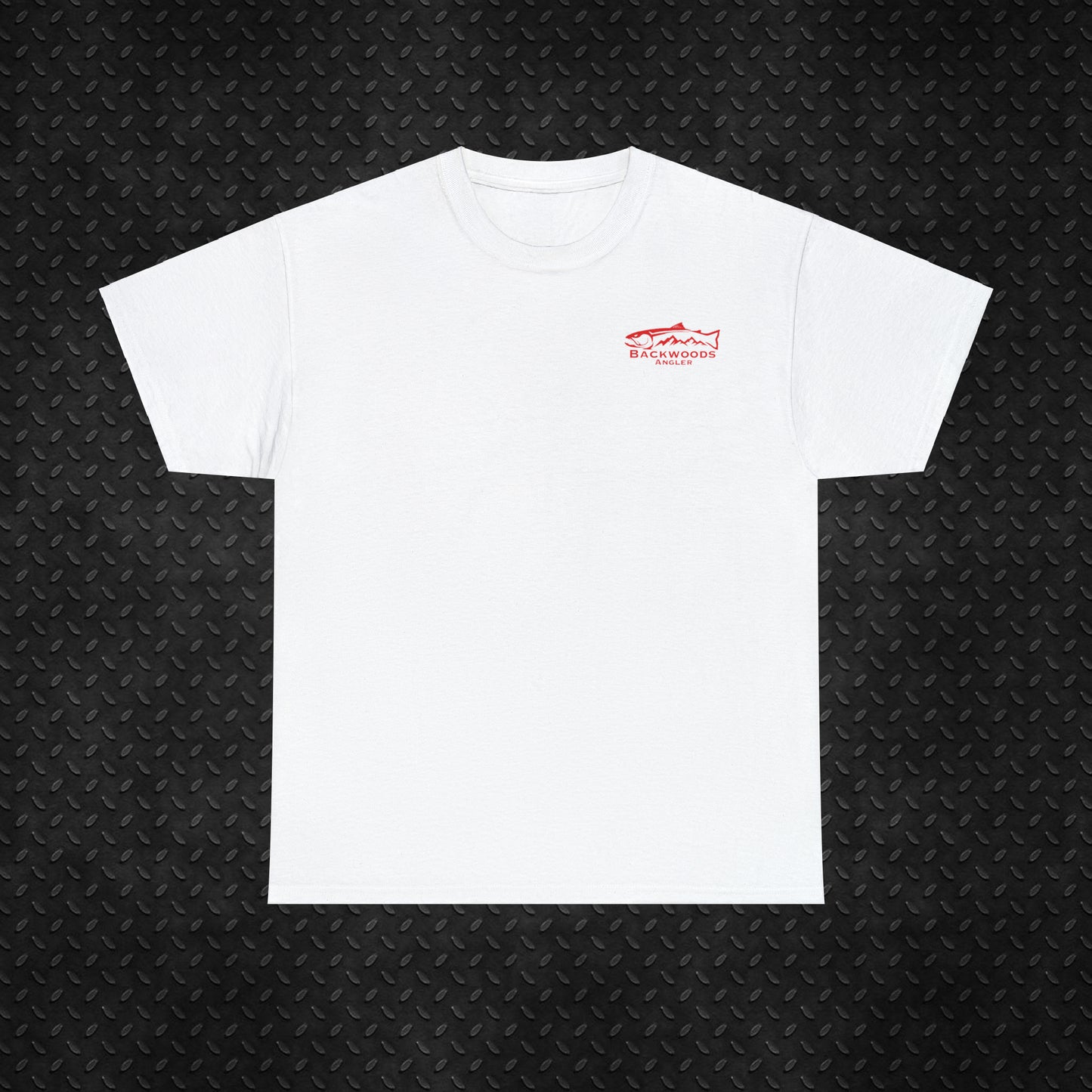 Heavy Cotton Tee Backwoods Angler.