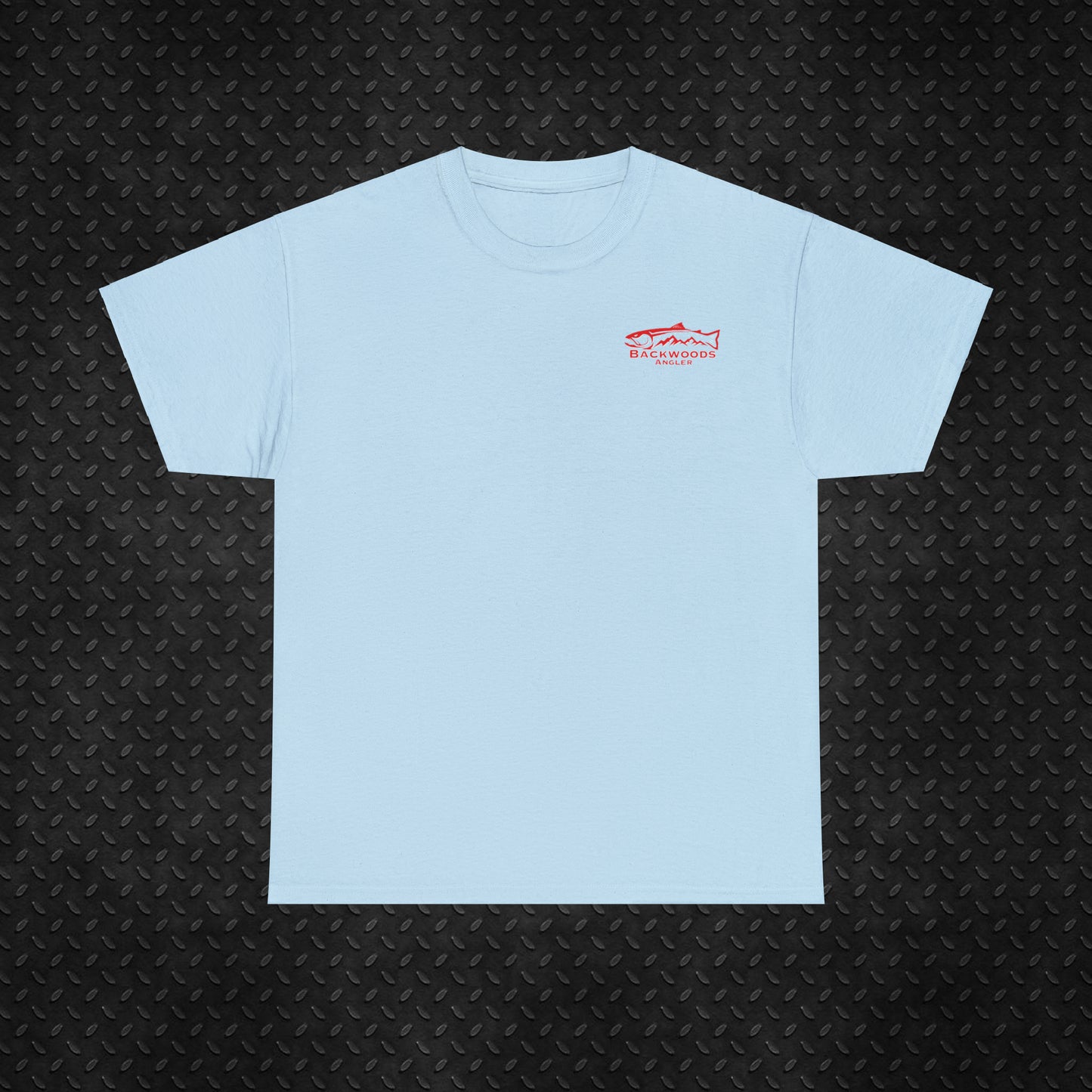 Heavy Cotton Tee Backwoods Angler.