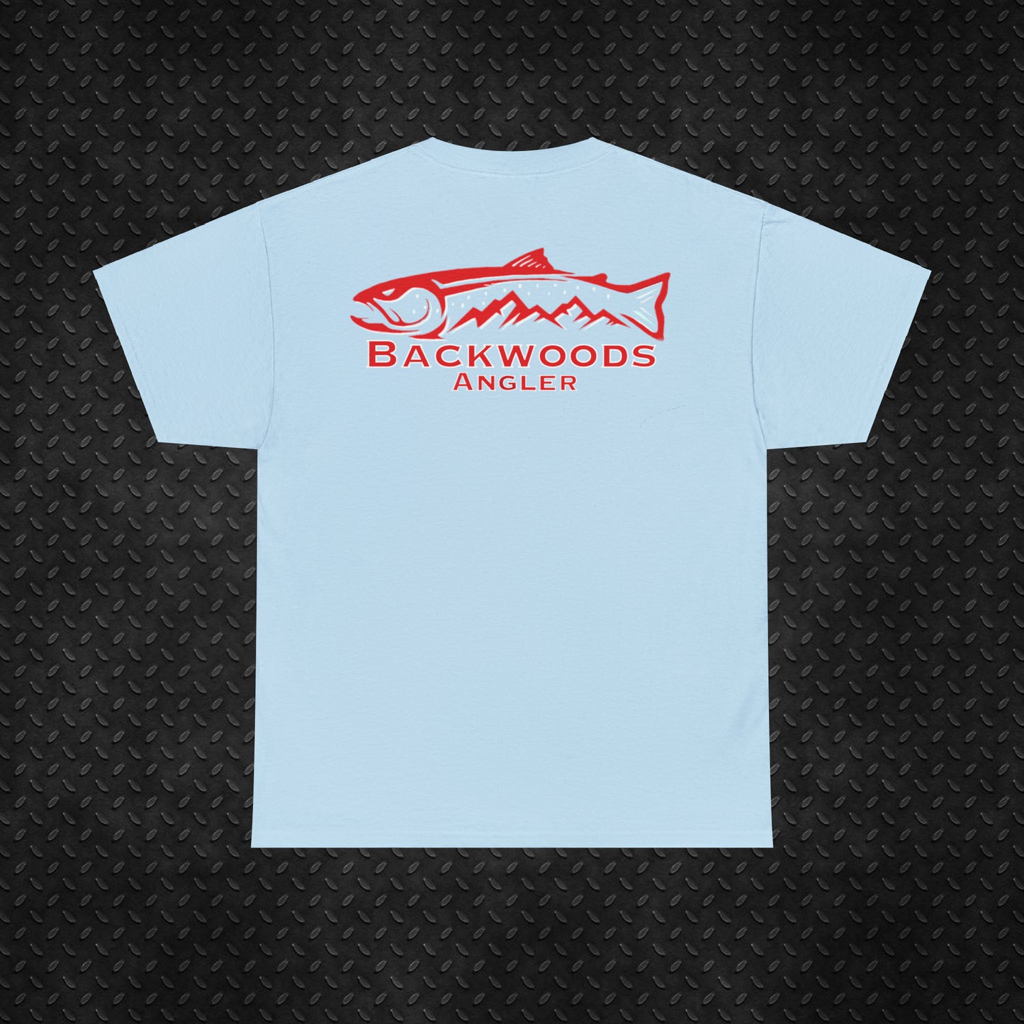 Heavy Cotton Tee Backwoods Angler.