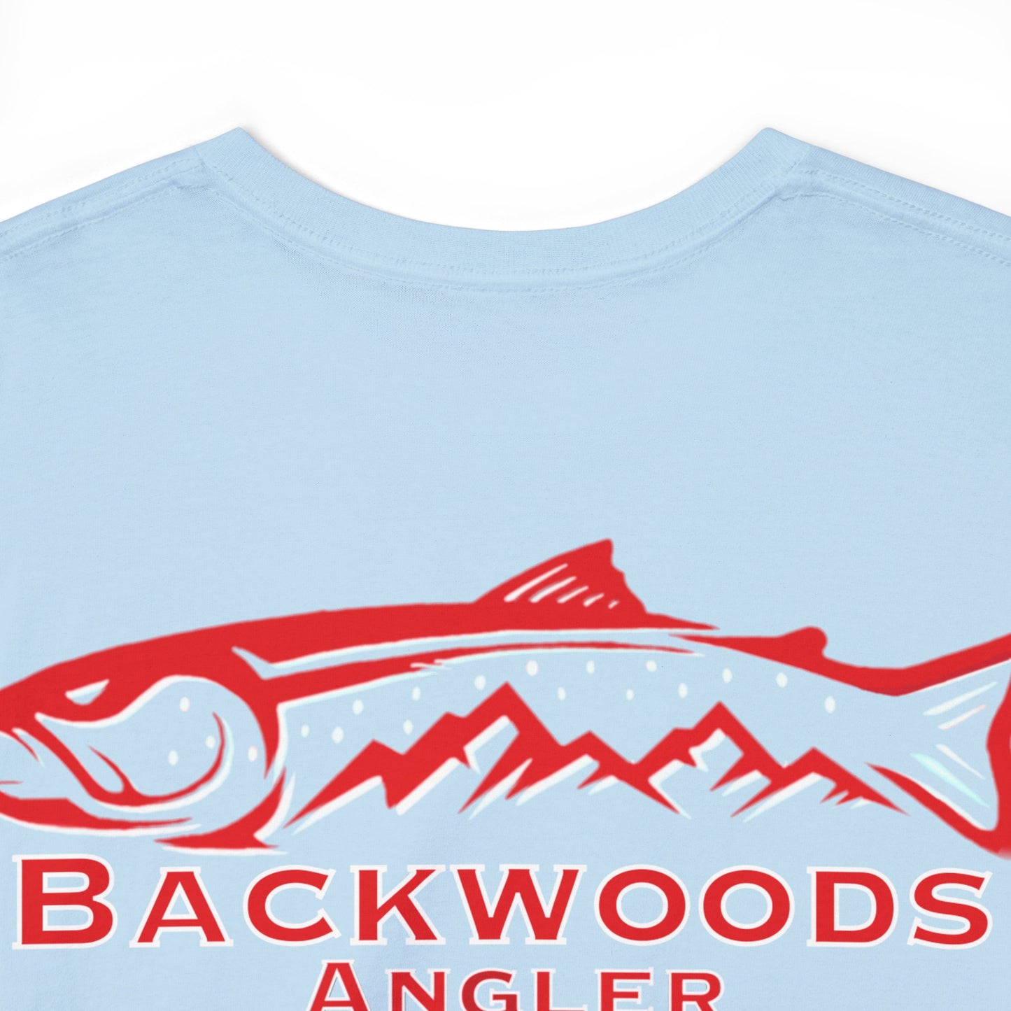 Heavy Cotton Tee Backwoods Angler.