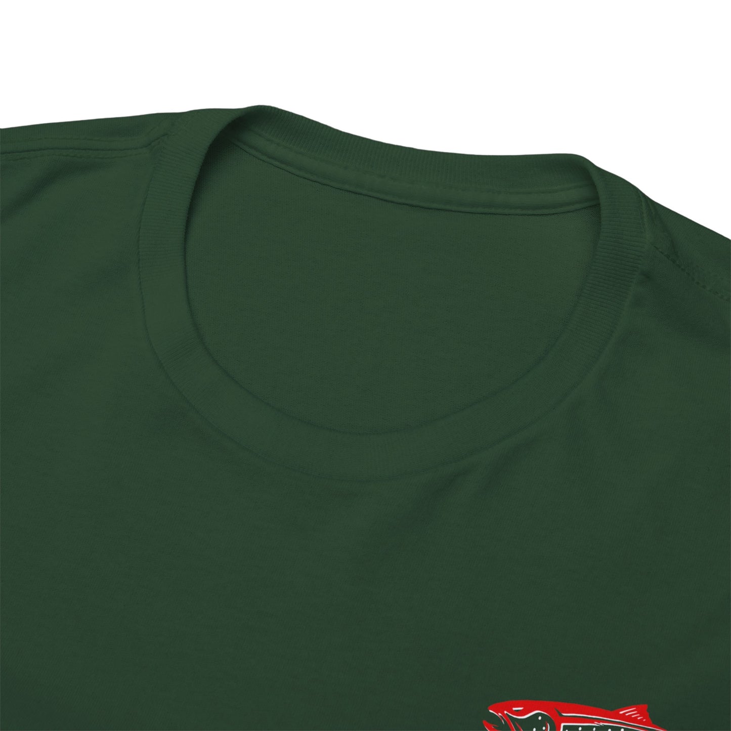 Heavy Cotton Tee Backwoods Angler.