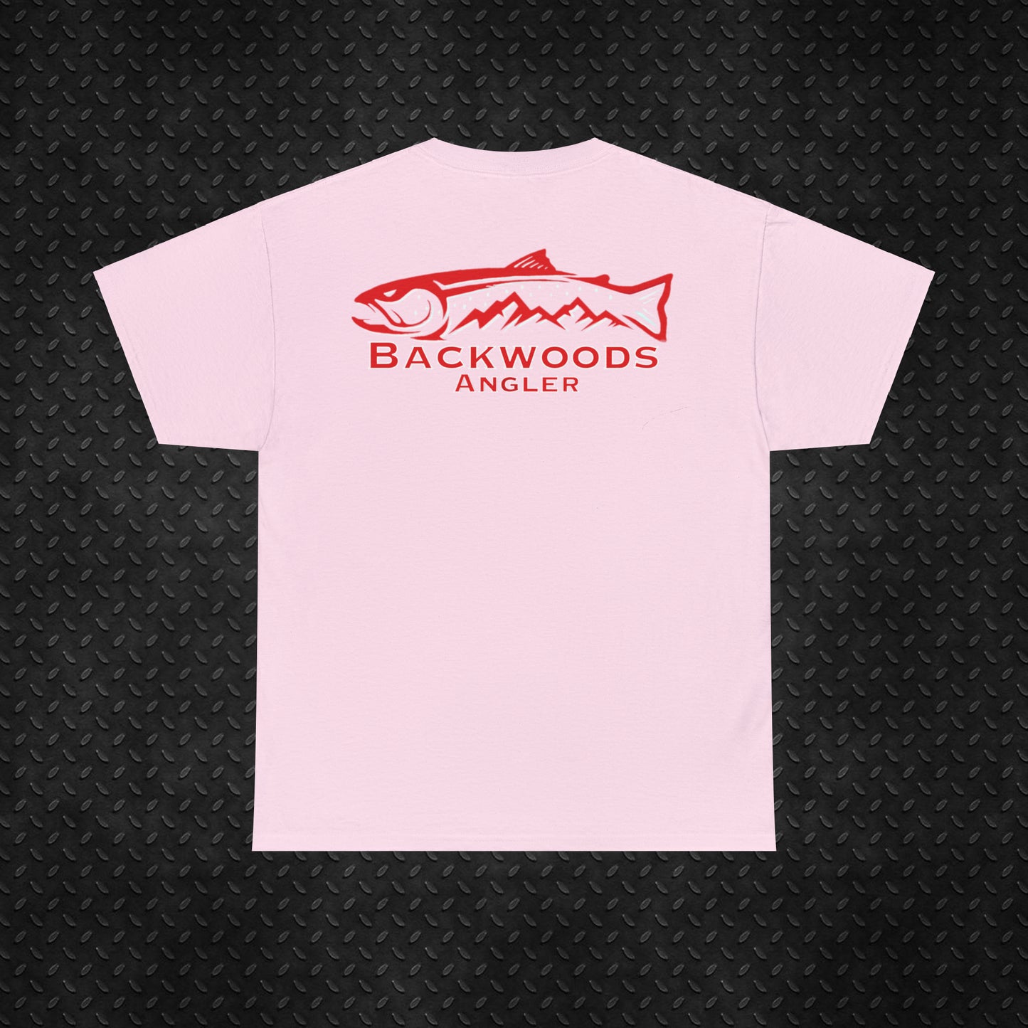 Heavy Cotton Tee Backwoods Angler.