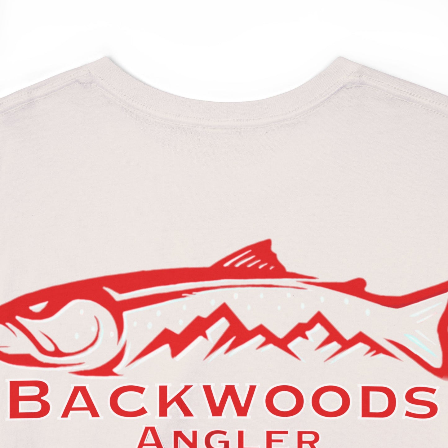 Heavy Cotton Tee Backwoods Angler.