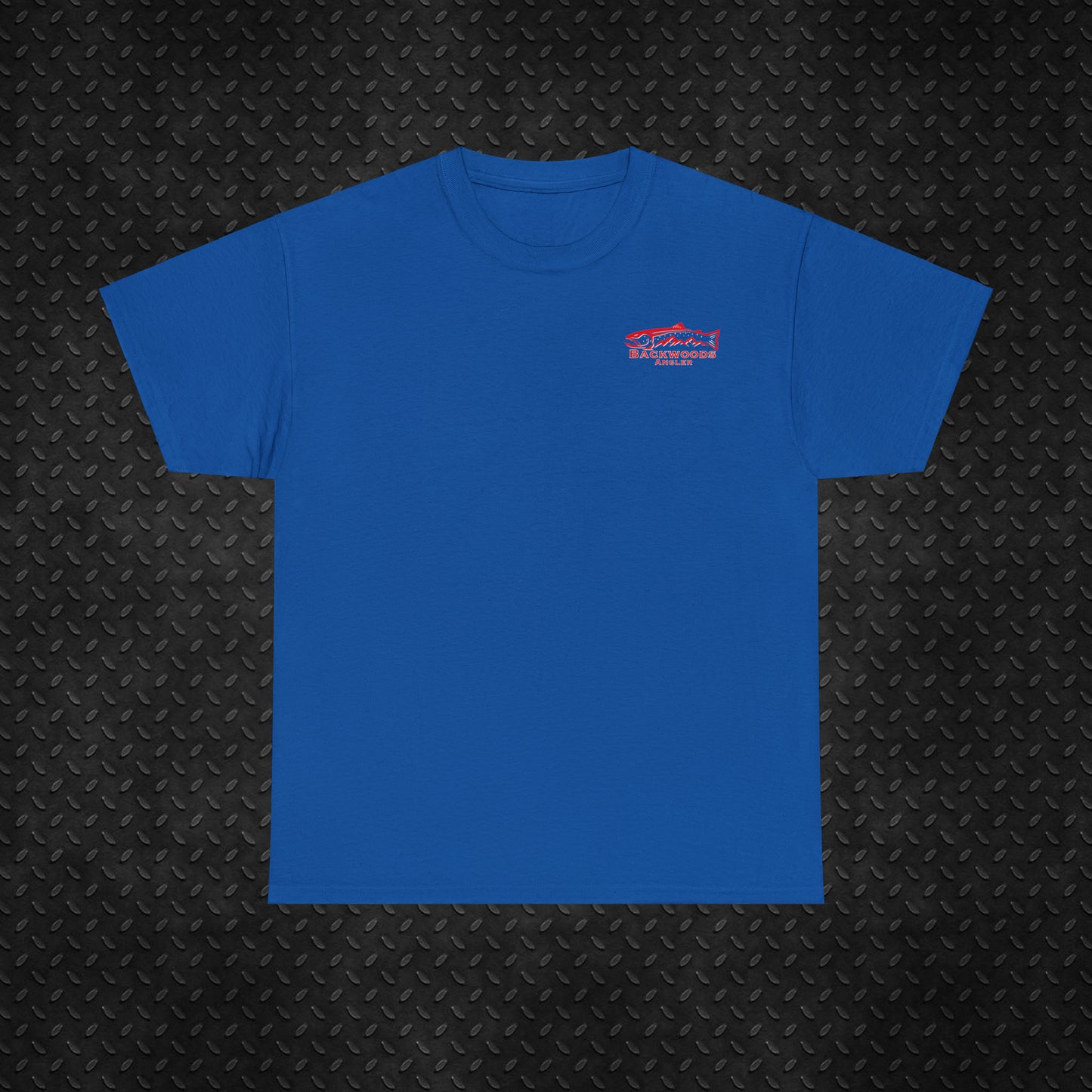 Heavy Cotton Tee Backwoods Angler.