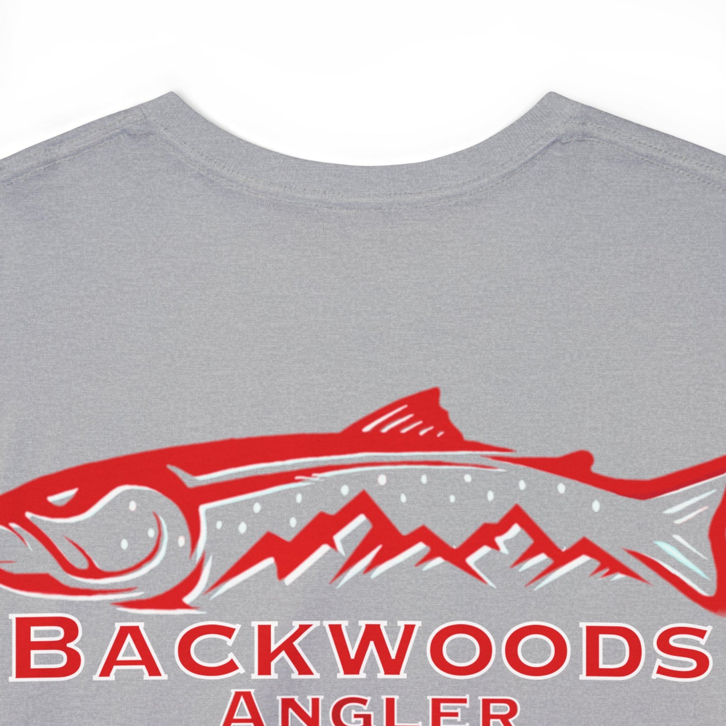 Heavy Cotton Tee Backwoods Angler.